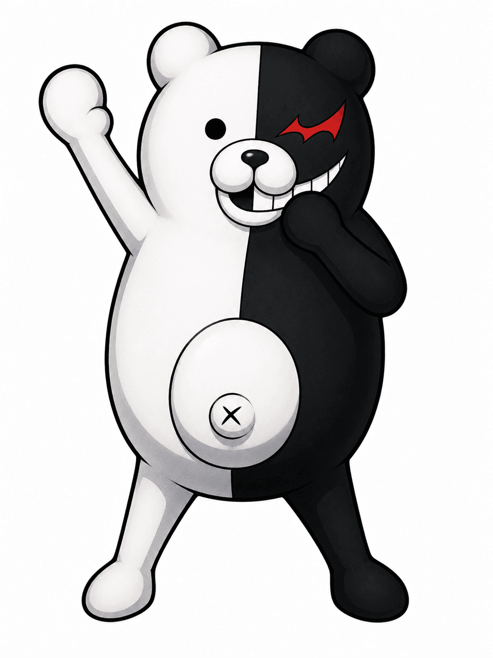 Danganronpa OC Maker interface showing quiet foil with intentional palette choices for poster mockups