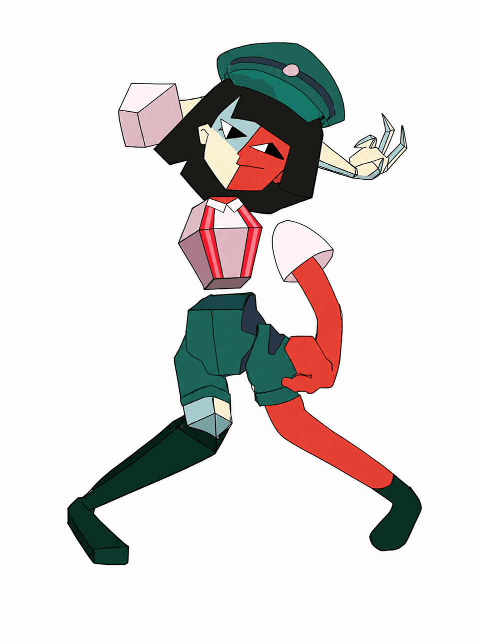 ENA OC Maker example featuring deadpan rival in ena intro art