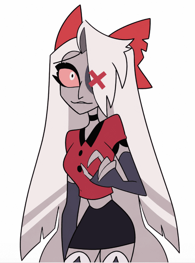 Hazbin Hotel OC Maker example featuring staff hopeful in social-ready crops