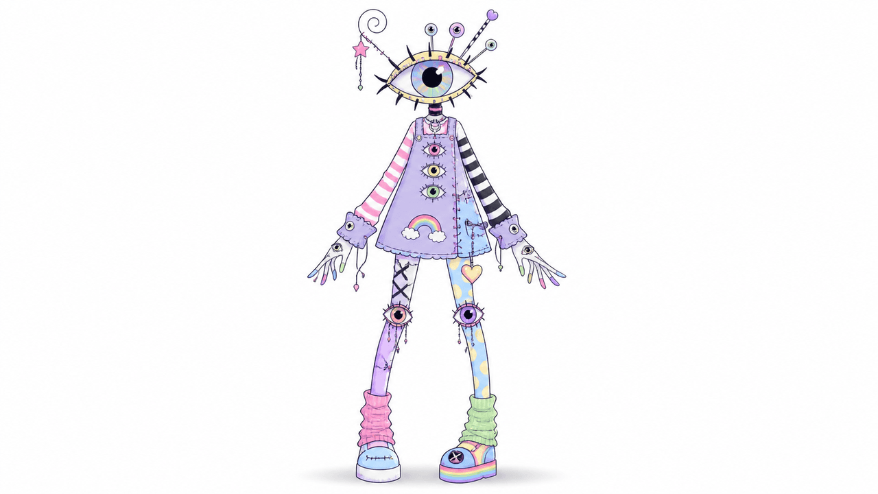 Weirdcore OC maker variants and scenes