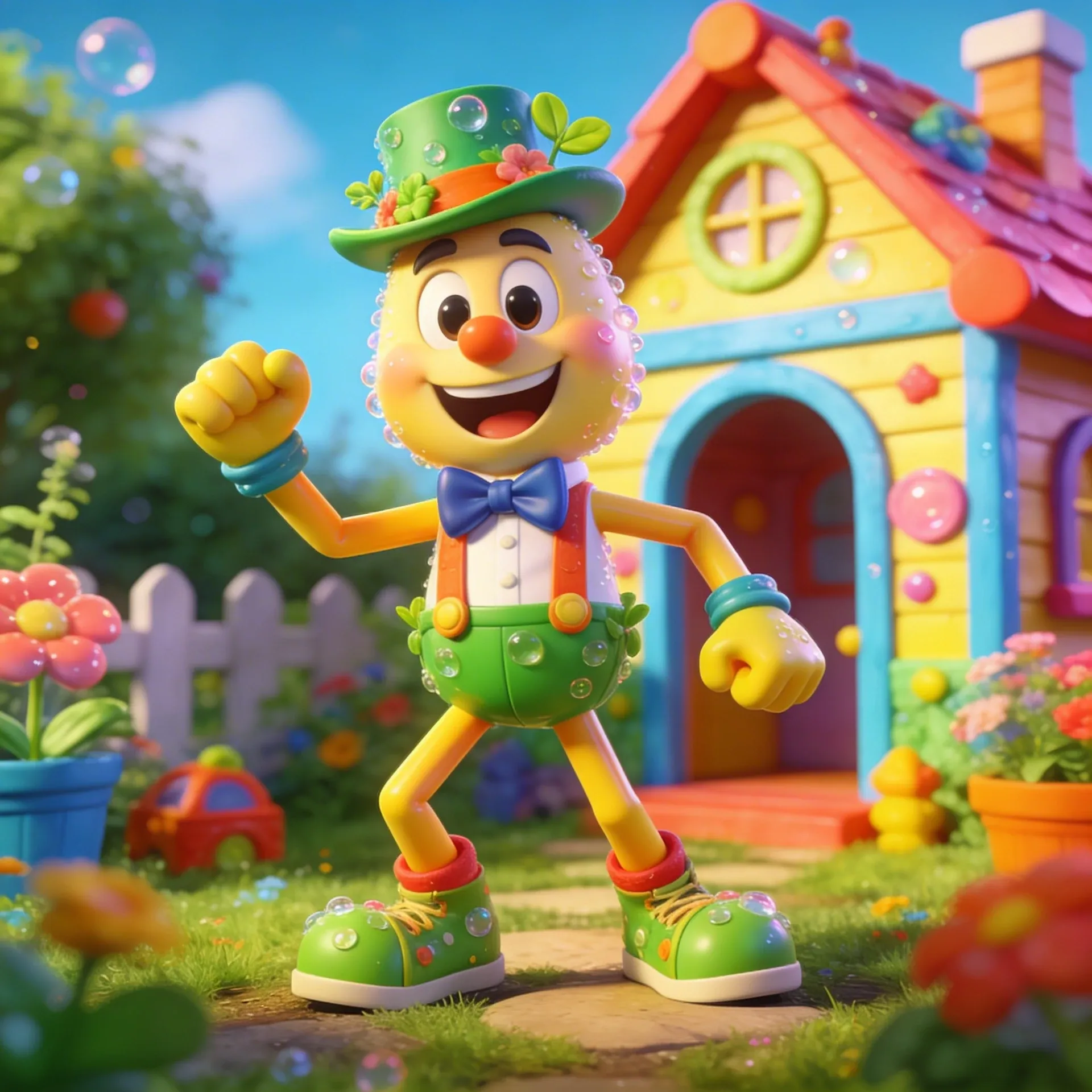 Dandy's World OC Maker creative template for Sprunki style character